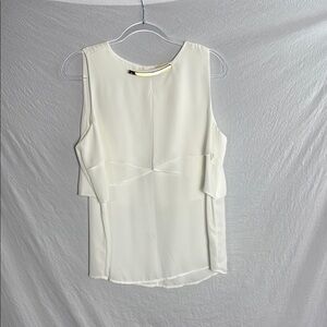 Elegant White Sleeveless Top